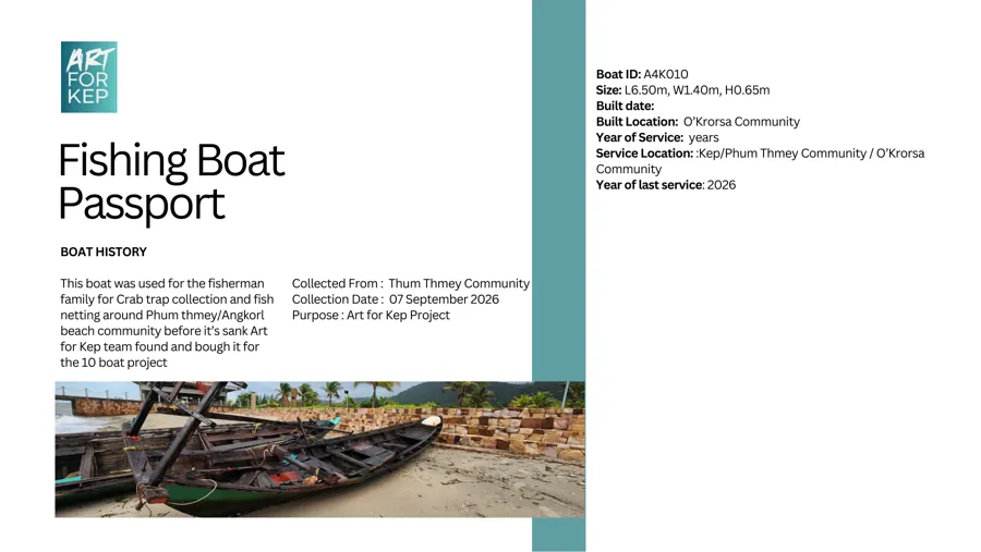 Fishing boat passport for hull A4K010